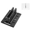 BE-TOOL Adjustable Vertical Laptop Desktop Stand, Anti-Slip Dock Laptop Holder Compatible with MacBook Dell Lenovo Samsung Sony HP Asus iPad, up to 17.3 inches, Black view 1