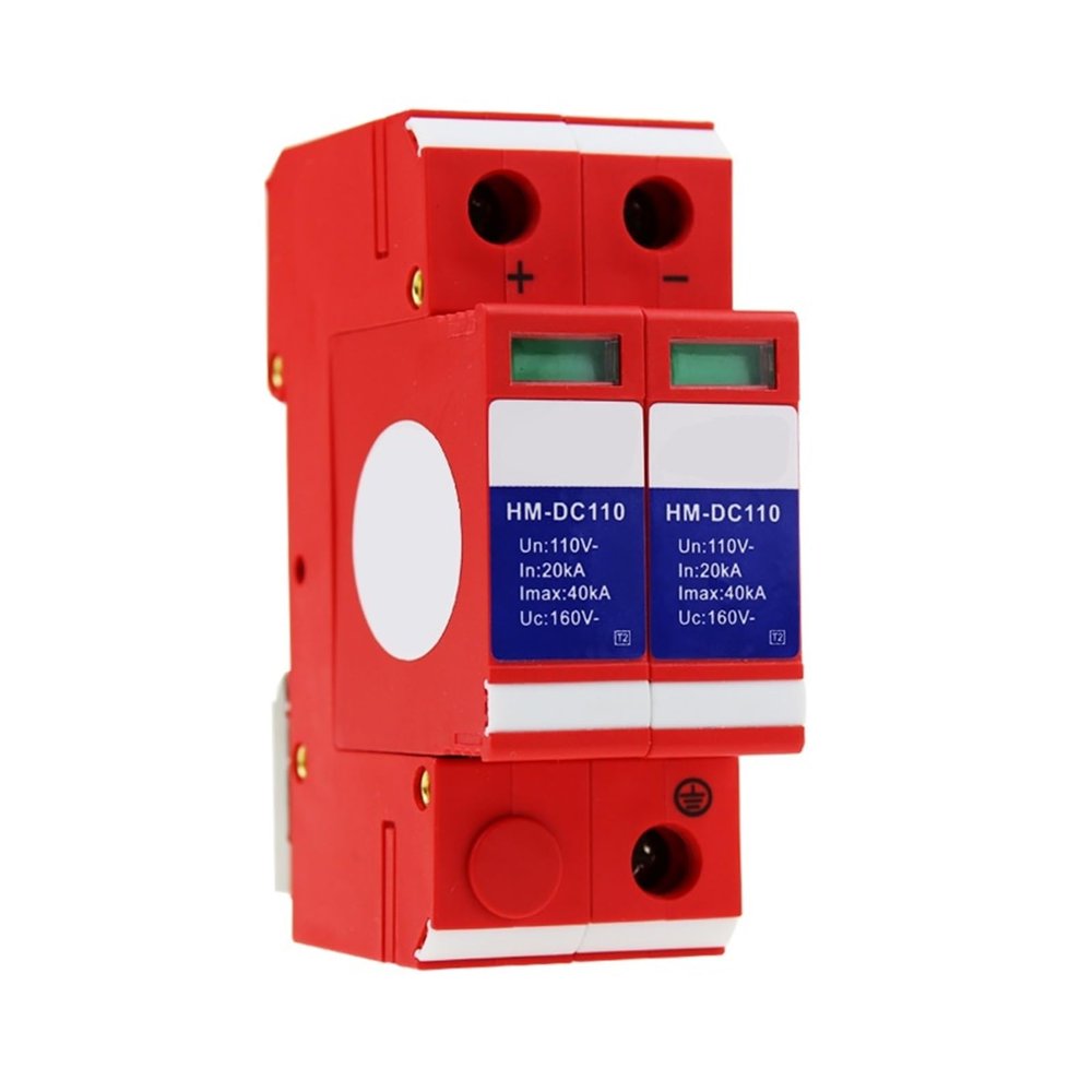 110V DC Power Supply Lightning Arrester Photovoltaic DC Lightning Arrester Power Surge Protective Device H-M-DC110