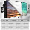 Hsqirky Outdoor TV Cover for 40 to 43 Inch, Teal Ombre Coastal Weatherproof & Waterproof Outside TV Covers with Remote Pockets, Summer Nautical Beach Ocean Seaside TV Enclosure for LED, LCD TVs view 2