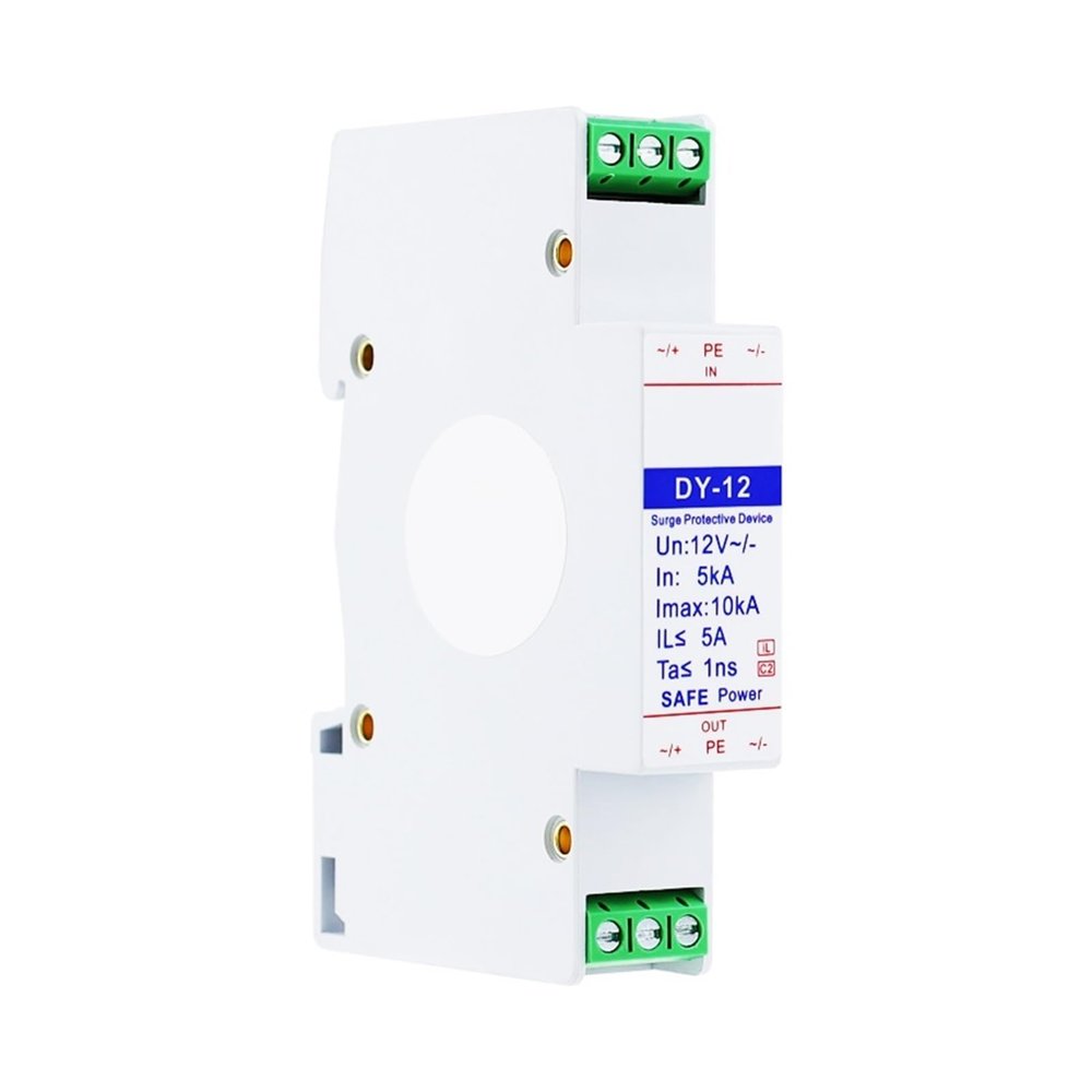 DEBLAN Power Supply Lightning Arrester 12V AC/DC Power Supply Lightning Arrester 5A Class D Surge Protective Device DY-12