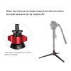 XHTLLO Mini Tripod Stand for DSLR Cameras, Portable 3/8 Inch Screw Hole, 10kg Load Capacity Adjustable 360 Rotation Aluminum Desktop Tripod for Vlogging and Photography view 2