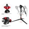 XHTLLO Mini Tripod Stand for DSLR Cameras, Portable 3/8 Inch Screw Hole, 10kg Load Capacity Adjustable 360 Rotation Aluminum Desktop Tripod for Vlogging and Photography view 4