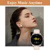 Alliget Smart Watch with Earbuds, 2 in 1 Bluetooth Smartwatch, 1.39" HD IPS Screen Smartwatch for Men Women, Fitness Tracker Long Time Standby Men Women Sports Smart Watch (Silver) view 3