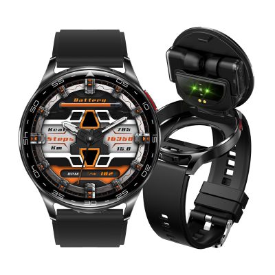 Alliget Smart Watch with Earbuds, 2 in 1 Bluetooth Smartwatch, 1.39" HD IPS Screen Smartwatch for Men Women, Fitness Tracker Long Time Standby Men Women Sports Smart Watch (Black)