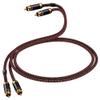 Primeda Audiophiles RCA/Phono Cable 2 RCA Male to 2 RCA Male HiFi System Interconnect Cable Braided for Home Cinema Subwoofer Amplifiers Blu-ray (Straight to Straight, 2.5ft/0.75m) view 4