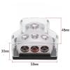1 * 0GA in to 3 x 4GA Out, 3 Way Distribution Block Car Audio Power Wire Splitter Fittings for Car Stereo Replacing view 4