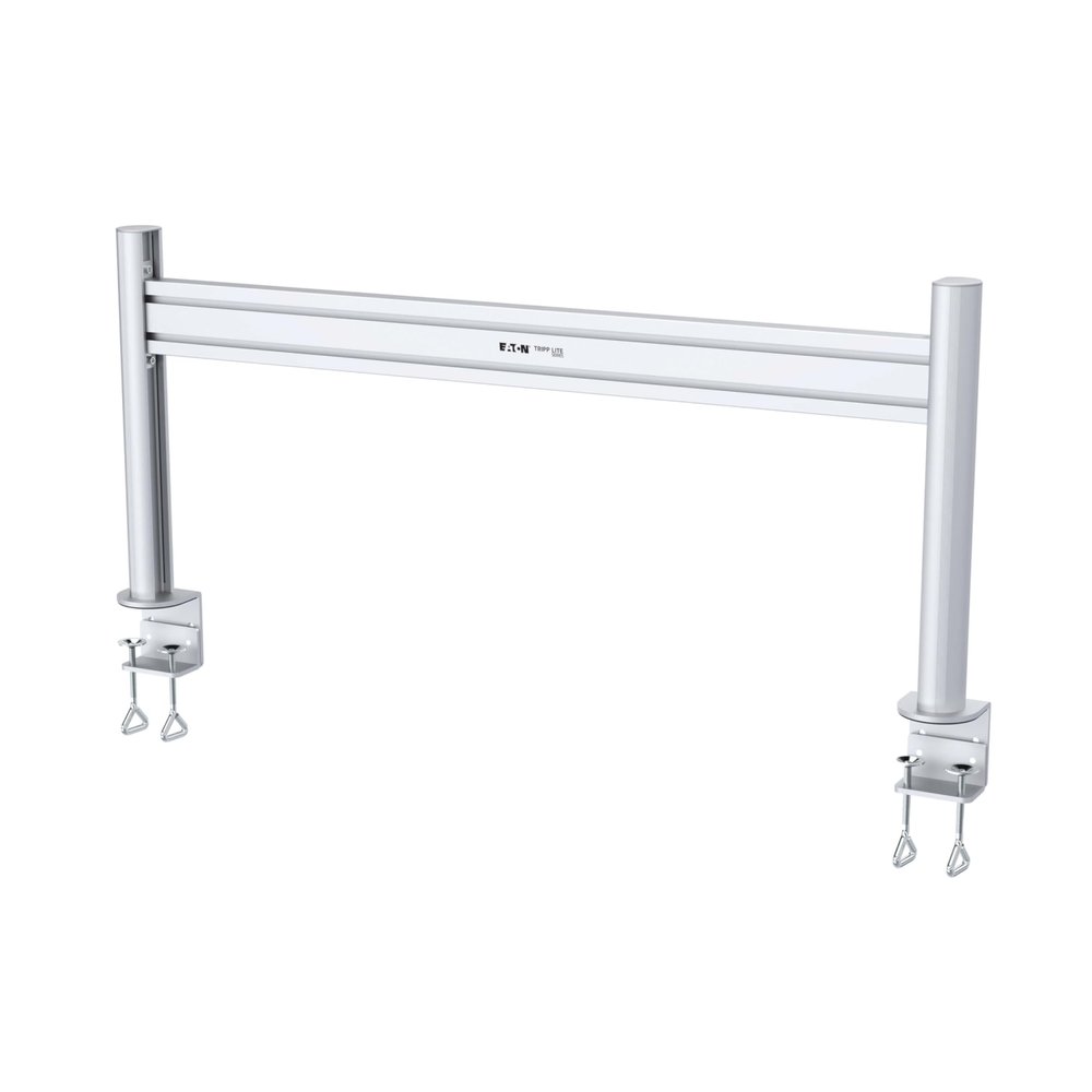 Tripp Lite Eaton DMSWKITTAA Multi-Monitor Mount Stand, Horizontal Track System, Desk Clamp Mount with Slat Wall Rail, Dual-Sided, VESA Compliant up to 32" Displays, TAA Compliant, 5-Year Warranty
