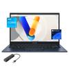 ASUS Vivobook Laptop for Students and Business, 14" FHD Micro-Edge Display, 12th Gen Core i3-1215U(Up to 4.4 GHz), 8GB RAM, 512GB PCIe SSD, WiFi 6E, 180 Lay-Flat, Webcam, USB-C, PDG RJ45, Win 11 Pro view 1
