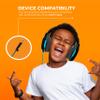 Gumdrop DropTech On-Ear Wired Headphones w/Mic | 3.5 mm - Long Tangle Free Chew-Proof Cord - Rugged Reliable Drop Tested and Comfortable for Kids K-12 Students Classroom and School Use view 2