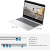 HP Touch Screen Business Laptop Computer, 15.6" FHD IPS LED Display, Intel Core i7-1355U, Windows 11 Pro, Numeric Keypad, Camera Shutter, NLY Earphones, Silver (Intel Core i7, 32GB RAM | 1TB SSD) view 4