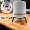 Alloery Universal Desktop Speaker Stand for Echo Studio,Sub,Homepod and All Suitable Sized Small and Medium Speakers,Wood Stand Sound Better Stable Wooden Mount Holder (Black Walnut with Metal Strip) view 4