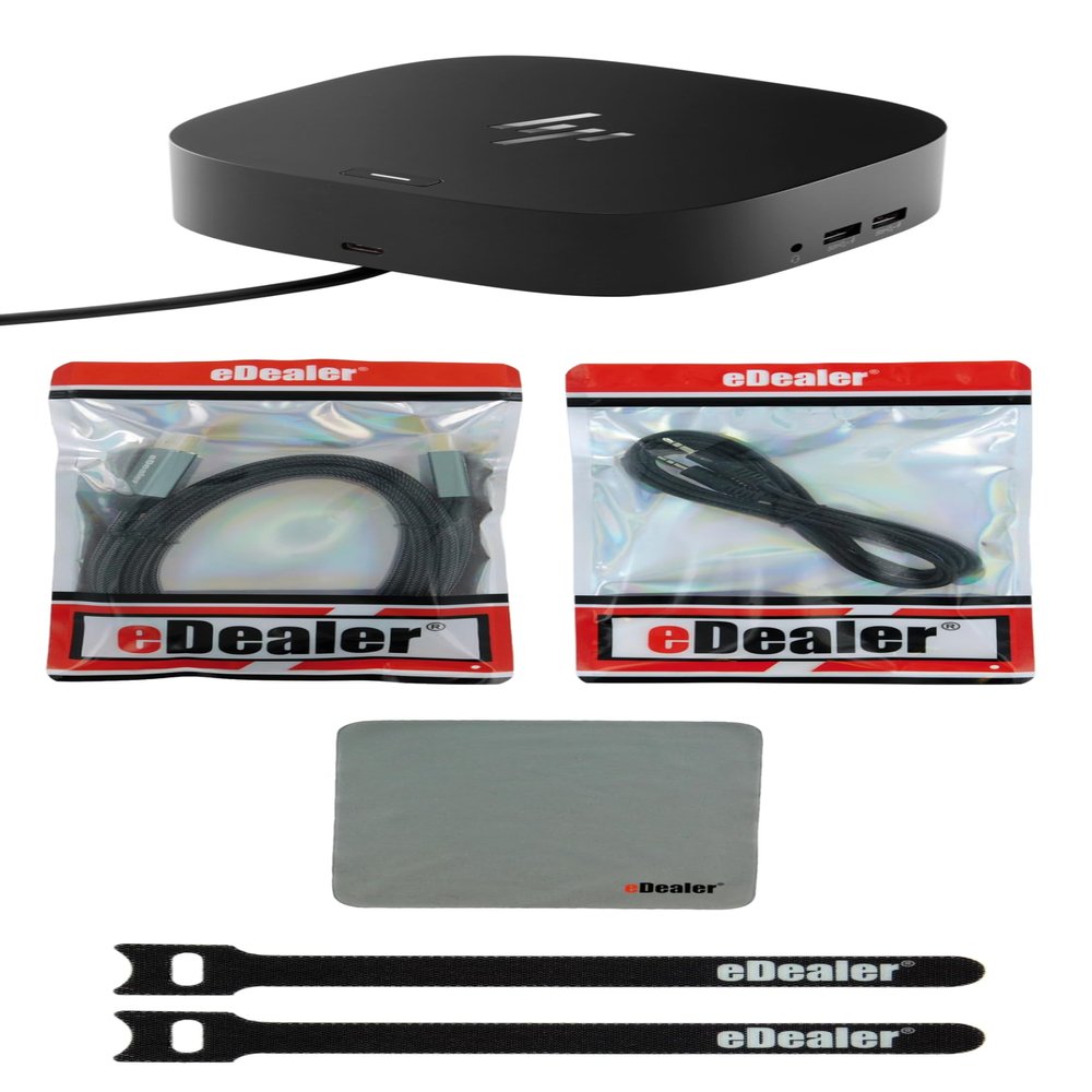 HP USB-C G5 Essential Dock (72C71AA) + eDealer Starter Kit Bundle
