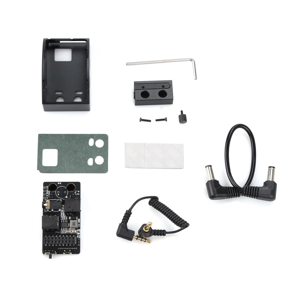 Aluminum Alloy External Analog 5.8G RX Port 3.0 Receiver Module Set Adapter Board Replacement for DJI FPV Goggles V2 Glasses