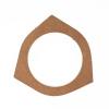 Auttoop 1 Pair Suitable for Co-Rolla Crown Reiz BYD Car Speaker Mounting Spacer Adaptor Rings Bracket 6.5 inches Wooden view 2