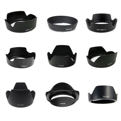 10pcs/lot for EW-54 EW-60C EW-60CII EW-63C EW-73B EW-73C EW-78D EW-83E EW-83H Camera Lens Hood for Canon Lens Camera(EW-63C)