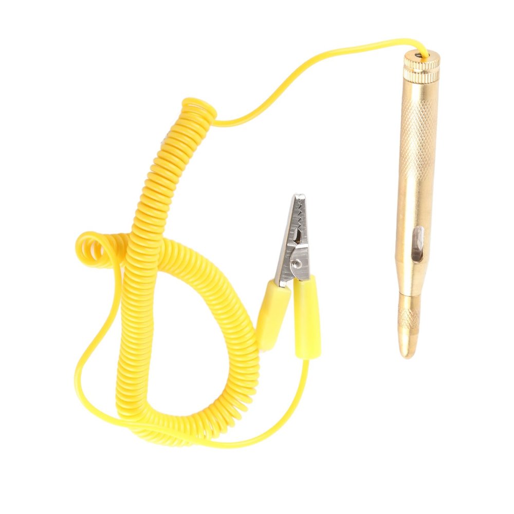 Car Circuit Tester Yellow DC 6V 12V 24V Test Pen Pencil for Auto Vehicle Repair Electricians
