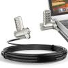 AboveTEK 3-in-1 Universal Laptop Cable Lock - Professional Laptop Security Combination Lock Compatible with K-Slot, Nano & Wedge Slot - Resettable 4-Digit Steel Locking Cable with 360 Rotating Head view 1