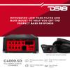 DS18 G4000.5D GEN-X Full-Range Class D 5-Channel Amplifier 4000 Watts Max Power 2/4 Ohm Stable, Bridgeable, High/Low Pass Filter - BASS Knob Included - Compact Amp (Renewed) view 3