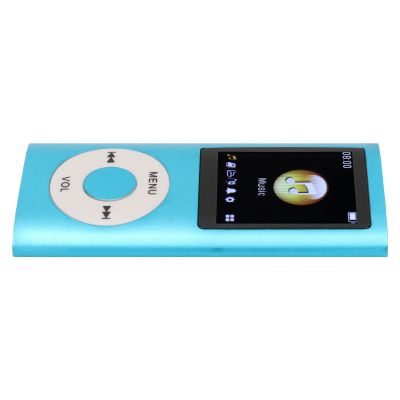 Multifunctional Portable MP3 Music Player with Large Memory Capacity and Premium Material for Music Enthusiasts (Blue)