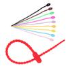 ULTECHNOVO 40pcs Cable Wrap Zipties Reusable Cable Ties Silicone Material Easy Management view 3