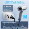 decqle Universal Travel Adapter, 2 USB-C 1 USB-A, Cover 200+ Countries view 2