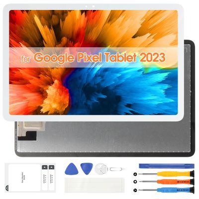 Screen Replacement for Google Pixel Tablet 11" 2023 LCD Display for Google Pixel Tab 2023 Digitizer Touch Screen Assembly with Repair Tools (White)