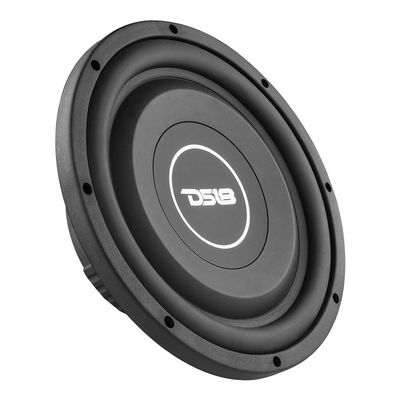 DS18 SRW10.4 10" Shallow Car Subwoofer - 400 Watts, Single Voice Coil, 4 Ohms (1 Speaker) (Renewed)