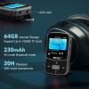 RUIZU 64GB Clip MP3 Player with Bluetooth 5.3, Portable Music Player with Voice Recorder for Sport Running, FM Radio, Pedometer, A-B Repeat, Audio Video, Shuffle Playback, Support 128GB TF Card, Black view 3