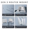 FTWMEME Starlink Router Mount - ABS Starlink Wall Mount for Gen 3 V3 Routers and Power Adapters, Starlink Gen 3 Mount, Starlink Internet Kit Satellite, Ideal for Wall, Home Office, or RV Setup view 3