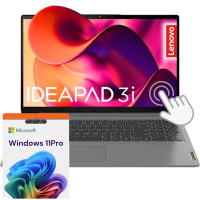 Lenovo Essential Touchscreen Laptop | Ideapad 3i | 24GB RAM | 15.6" FHD Touch Screen Display | 256GB SSD Storage | Intel Core i3 Processor | Windows 11 Pro | Business and Home Lover Laptop W/o Earbuds