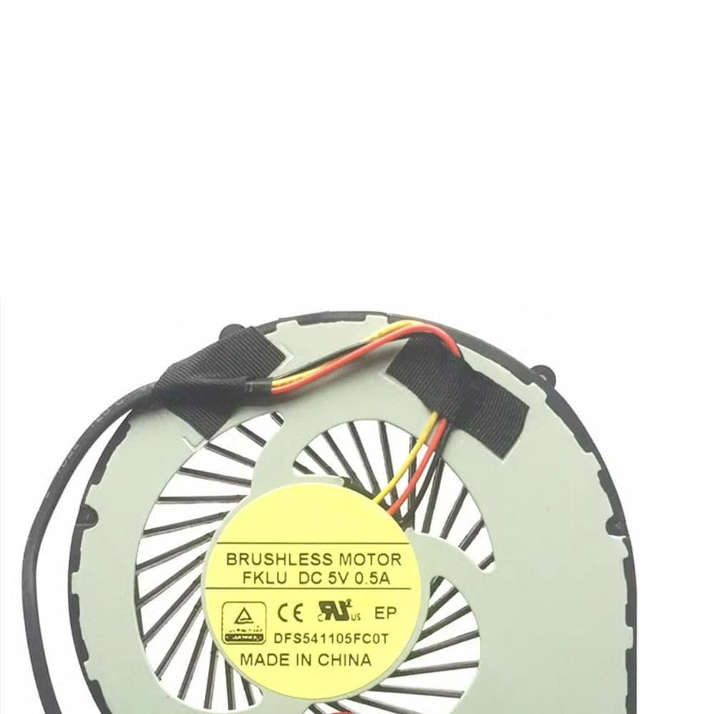 3PIN Laptop GPU Fan for CLEVO P650 P650HP6 P651HP6 P650RP6 P651RP6 P655RP6 P650RP6 P651RP6 (-G) DFS541105FC0T-FKLU DFS541105FC0T-FKLV 6-31-P6502-201 No Back Cover