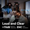 Hollyland Solidcom SE Full Duplex 4-Users ENC Noise Cancellation Wireless Intercom Headset System 1100ft Team Communication with PTT Mute Single Ear Headset for TV Film Production (2.4GHz Version) view 3