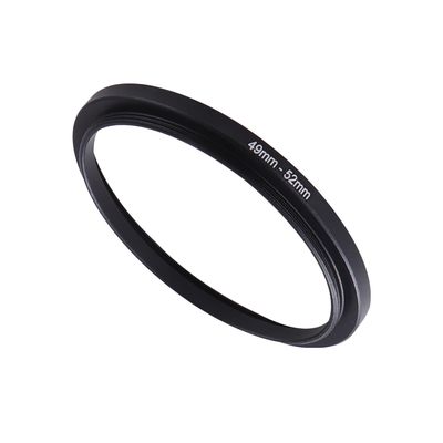 49-52mm Step-Up Ring Adapter, 49mm to 52mm Step Up Filter Ring for 49mm Lens Mount 52mm for DSLR Lenses and ND UV CPL IR Filters 49-52mm