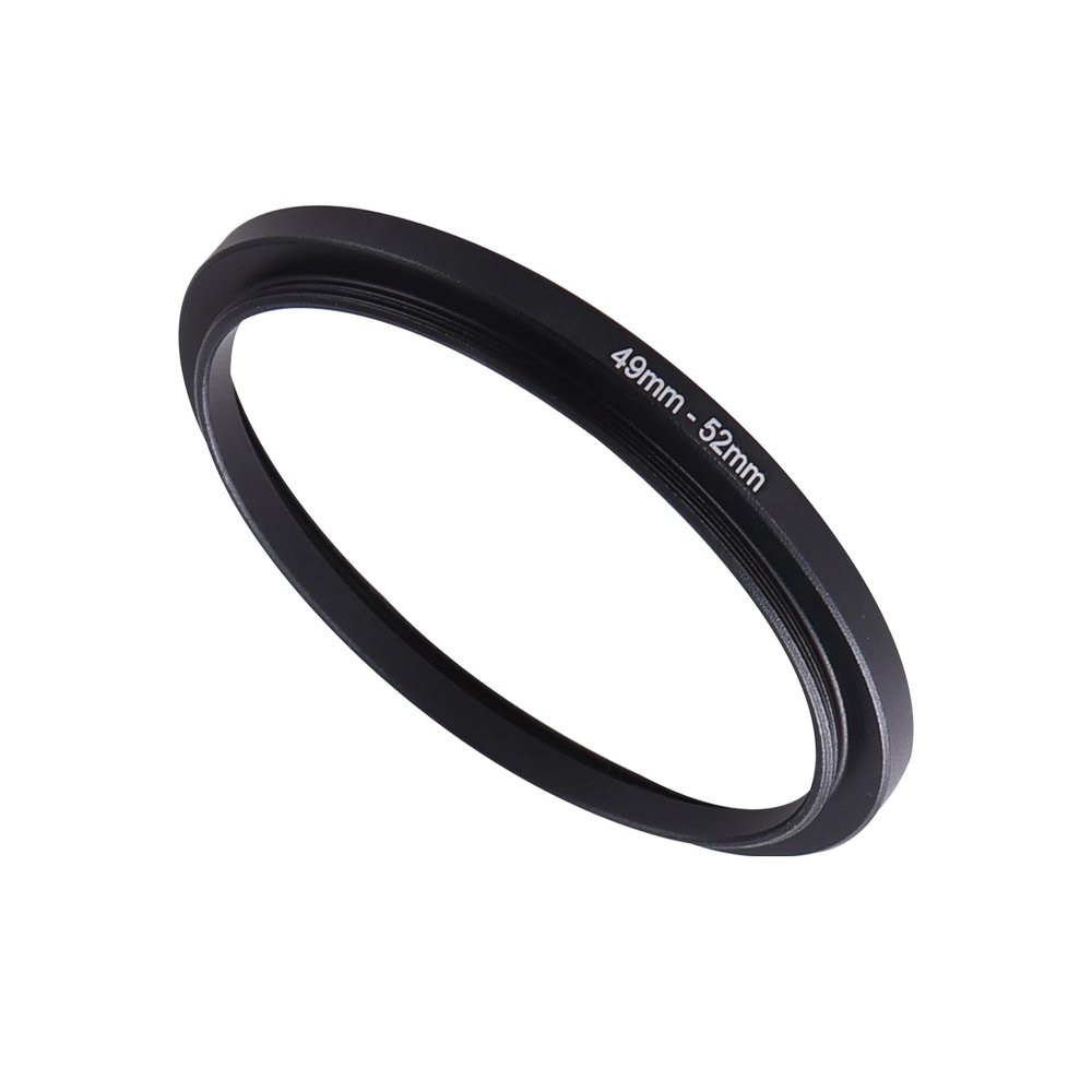 49-52mm Step-Up Ring Adapter, 49mm to 52mm Step Up Filter Ring for 49mm Lens Mount 52mm for DSLR Lenses and ND UV CPL IR Filters 49-52mm