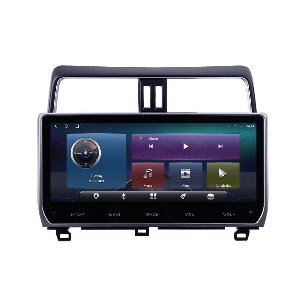 12.3" Touch Screen Car Radio Stereo for Toyota Prado 2003-2023 GPS Navigation Support DSP in Dash Headunit Multimedia Player Car AutoRadio (for Year 2018-2023, 6-128GB)