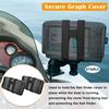2 Pack Fish Finder Cover Strap Fishing Graph Cover Straps for Securing Graph Cover for Travel view 3