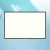 Foldable Movie Screen 4:3 16:9 Projector Curtain Simple Hangable HD Projection White Screen with Hooks & Ropes, Suitable for Home Theater, Conference, Outdoor Camping Movie(4:3,60") view 1