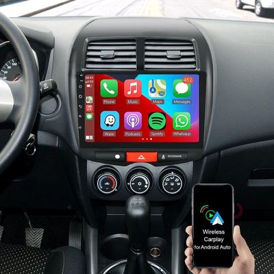 10 inch Car Stereo Radio Compatible with Mitsubishi ASX 2010-2017 Android 13 GPS Navigation Head Unit 2+32G Wireless CarPlay Android Auto with Bluetooth WiFi FM/RDS SWC Split Screen + Back-up Camera