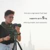 Tilta Forest Green Carbon Fiber Camera Tripod with Fluid Head, 3-Stage Legs, 5KG Max Load, ARCA Receiver, 160CM Travel, Green view 2
