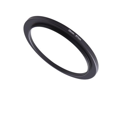 58-67mm Step-Up Ring Adapter, 58mm to 67mm Step Up Filter Ring for 58mm Lens Mount 67mm for DSLR Lenses and ND UV CPL IR Filters 58-67mm