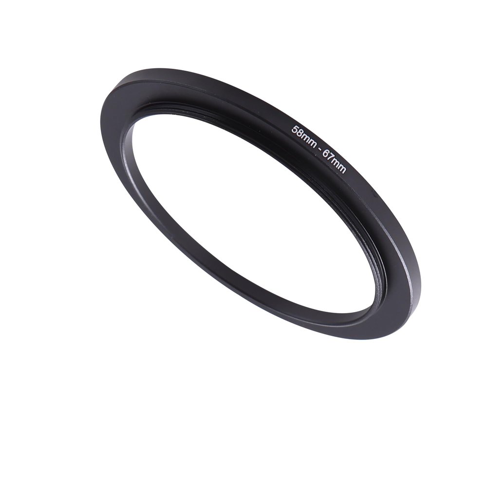 58-67mm Step-Up Ring Adapter, 58mm to 67mm Step Up Filter Ring for 58mm Lens Mount 67mm for DSLR Lenses and ND UV CPL IR Filters 58-67mm