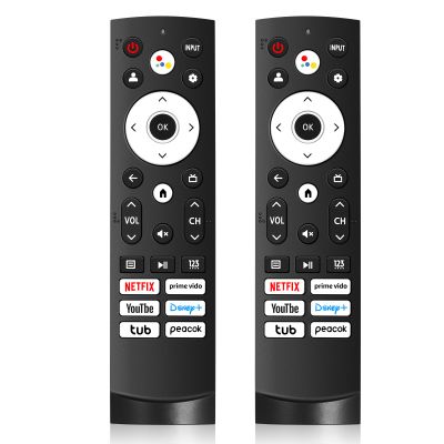 2Pcs Infrared ERF3M90H Replacement Remote Control for Hisense Google TV Model 43A6H 50A6H 55A6H 65A6H 75A6H 50U6H 55U6H 65U6H 75U6H 65U8H 75U8H (No Voice Function)