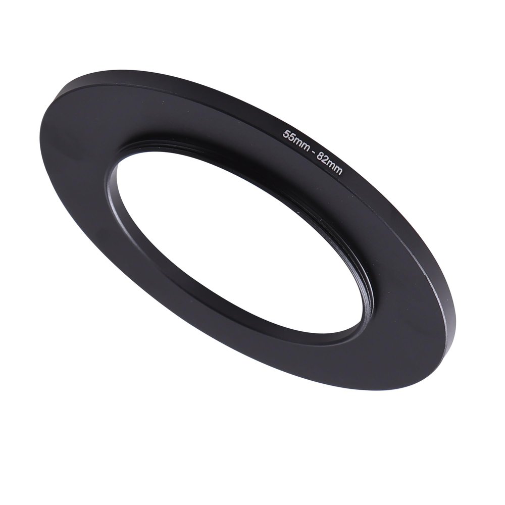 55-82mm Step-Up Ring Adapter, 55mm to 82mm Step Up Filter Ring for 55mm Lens Mount 82mm for DSLR Lenses and ND UV CPL IR Filters 55-82mm