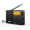 XHDATA D808 Portable AM FM SW LW Air Band Shortwave Radio SSB RDS Multi Band Digital Radio Speaker with LCD Display Alarm Clock External Antenna (Black) view 1
