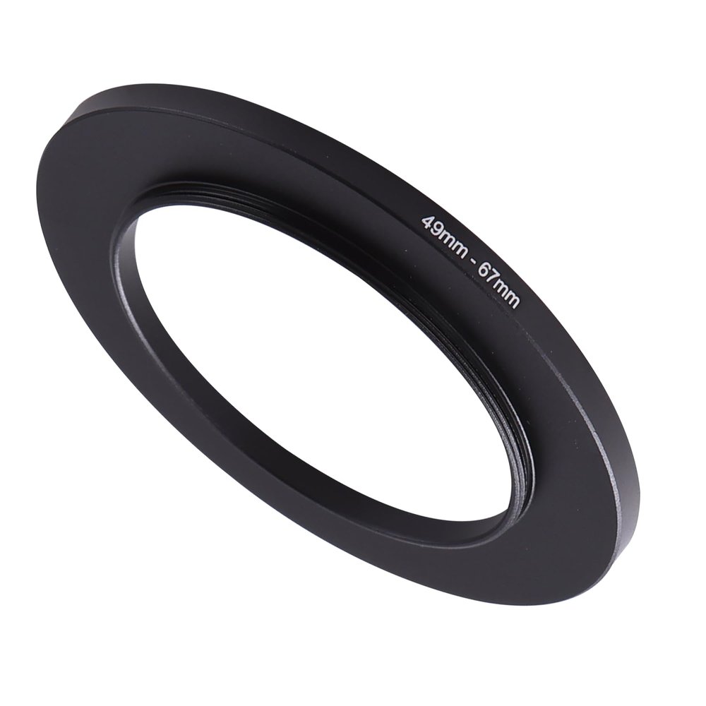 49-67mm Step-Up Ring Adapter, 49mm to 67mm Step Up Filter Ring for 49mm Lens Mount 67mm for DSLR Lenses and ND UV CPL IR Filters 49-67mm