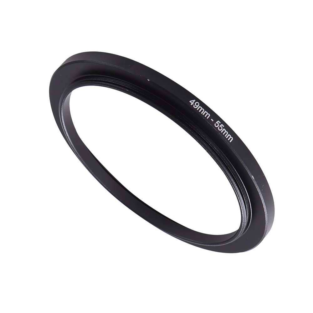 49-55mm Step-Up Ring Adapter, 49mm to 55mm Step Up Filter Ring for 49mm Lens Mount 55mm for DSLR Lenses and ND UV CPL IR Filters 49-55mm