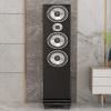 MIQXUAN Speaker Stands One Wooden Speaker Stands, Surround Sound Speaker Stands with Lockable and Fixed Universal Wheels, 360Rotation, for Home Theater Speakers (Size : 30x35cm) view 1