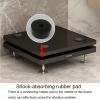 MIQXUAN Speaker Stands One Wooden Speaker Stands, Surround Sound Speaker Stands with Lockable and Fixed Universal Wheels, 360Rotation, for Home Theater Speakers (Size : 30x35cm) view 4