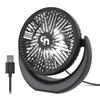 HomeLifairy USB Desk Fan with LED Lights,3 Speeds Personal Table Portable Fan,5.3 Inch Quiet Cooling Mini, 360Rotate Small with 4.9ft Cable for Desktop Home Office Travel view 1