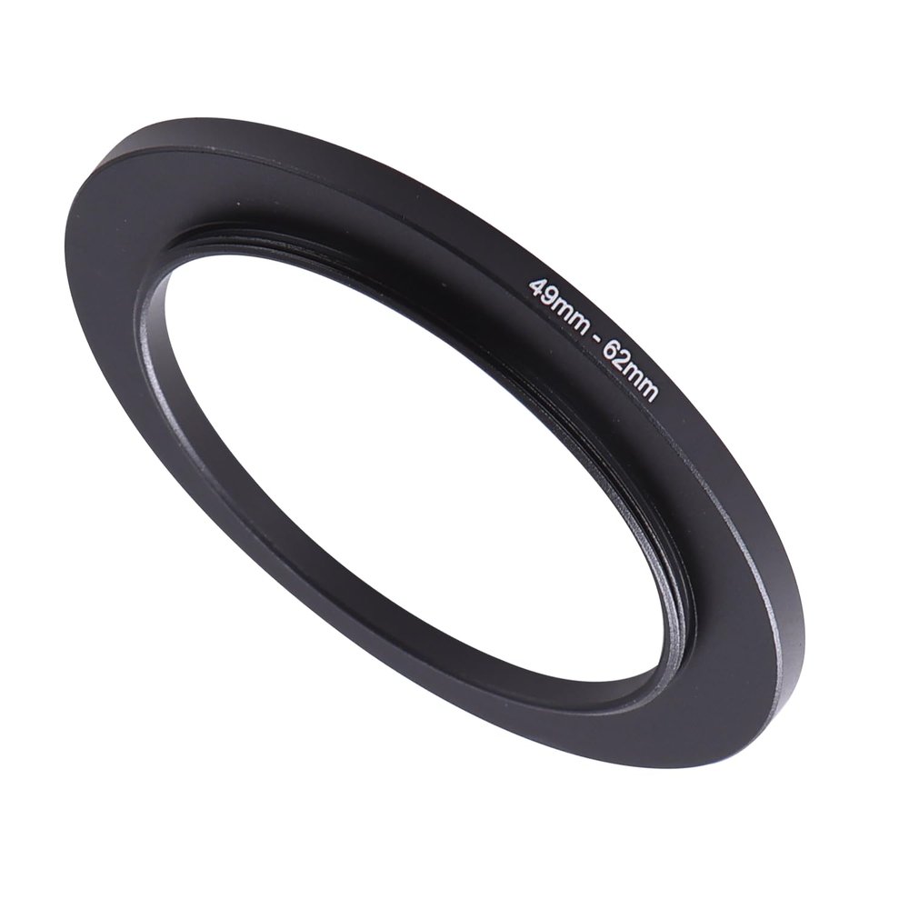 49-62mm Step-Up Ring Adapter, 49mm to 62mm Step Up Filter Ring for 49mm Lens Mount 62mm for DSLR Lenses and ND UV CPL IR Filters 49-62mm